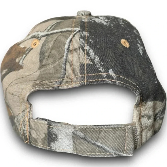 Realtree Camouflage Embroidered Flames Hat Patriotic American Flag USA Fire Hat - Picture 4 of 8